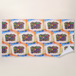 Yorkie Beach BG Handtuch