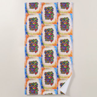 Yorkie Beach BG Handtuch