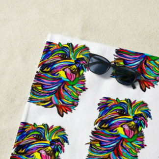 Yorkie Beach Towel Strandtuch