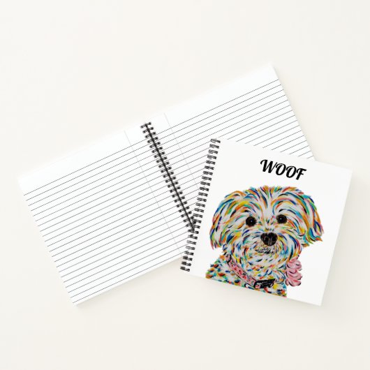 Yorkie Bichon Dog Square Notebook Notizblock (Innenseite)