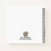 Yorkie Bichon Dog Square Notebook Notizblock (Rückseite)