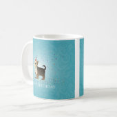 Yorkie Birthday Design Kaffeetasse (Vorderseite Links)