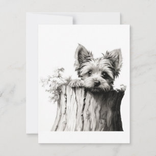 Yorkie Blank Mitteilungskarten