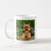 Yorkie Blumen Kaffeetasse (Links)