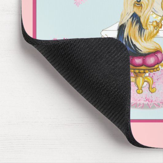 Yorkie Boudoir Mousepad (Ecke)