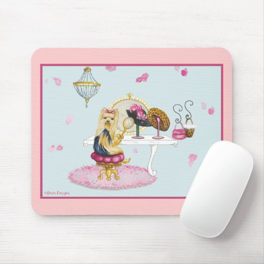Yorkie Boudoir Mousepad (Mit Mouse)