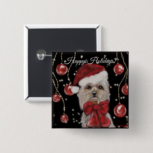 Yorkie Button (Vorne & Hinten)