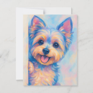 Yorkie Card - Leere Postkarte