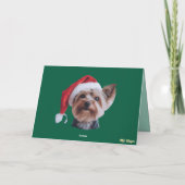 Yorkie Christmas Cookie Card Karte (Rückseite)