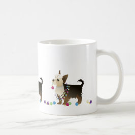 Yorkie Christmas Design Kaffeetasse
