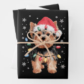 Yorkie Christmas Dog Long Xmas Geschenk Geschenkpapier Set (Beispiel)
