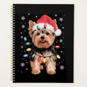 Yorkie Christmas Dog Long Xmas Geschenk Planer (Vorderseite)