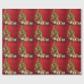 Yorkie Christmas Geschenkpapier (Flach)