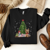 Yorkie Christmas Merry Woofmas Fun Dog Jolly Sweatshirt