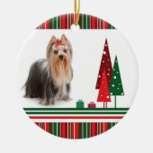 Yorkie Christmas Ornament (Vorne)