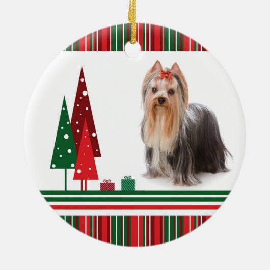 Yorkie Christmas Ornament (Hinten)