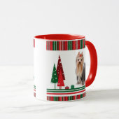 Yorkie Christmas Tasse (VorderseiteRechts)