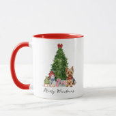 Yorkie Christmas Tasse Merry Woofmas Funny Dog Lie (Links)