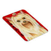 Yorkie Color Block Magnet (Rechte Seite)