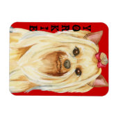 Yorkie Color Block Magnet (Horizontal)