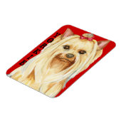 Yorkie Color Block Magnet (Linke Seite)