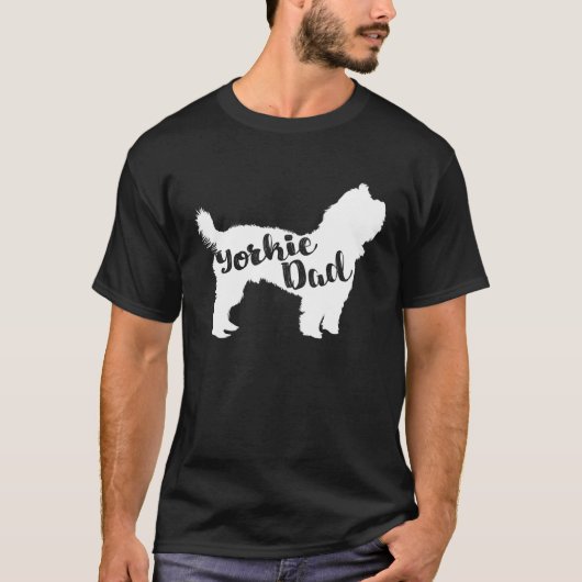 Yorkie Dad  for men   Yorkshire Terrier dog T-Shirt (Vorderseite)