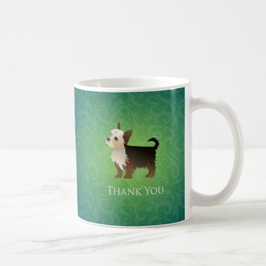 Yorkie Danke Design Kaffeetasse (Rechts)