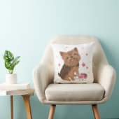 Yorkie der Niedlichste Trouble Maker Kissen (Stuhl )