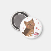 Yorkie der Niedlichste Trouble Maker Magnet (Vorderseite/Rückseite)