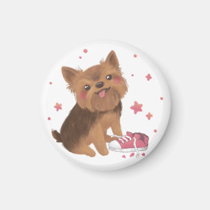 Yorkie der Niedlichste Trouble Maker Magnet