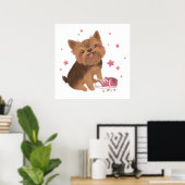 Yorkie der Niedlichste Trouble Maker Poster (Heimbüro)