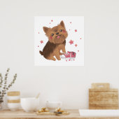 Yorkie der Niedlichste Trouble Maker Poster (Küche)