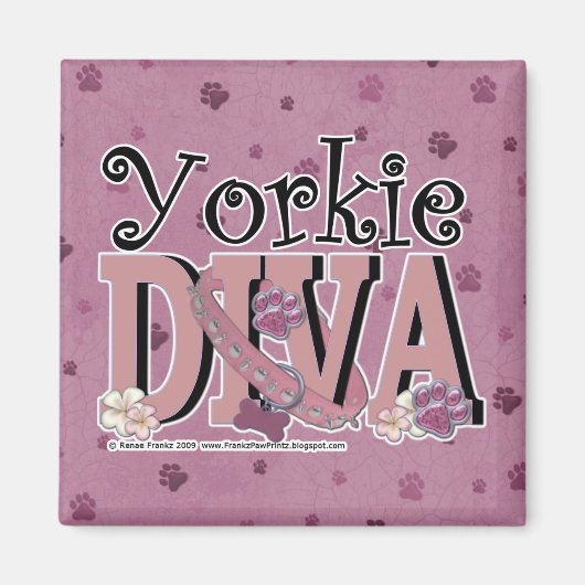 Yorkie DIVA Magnet (Vorne)