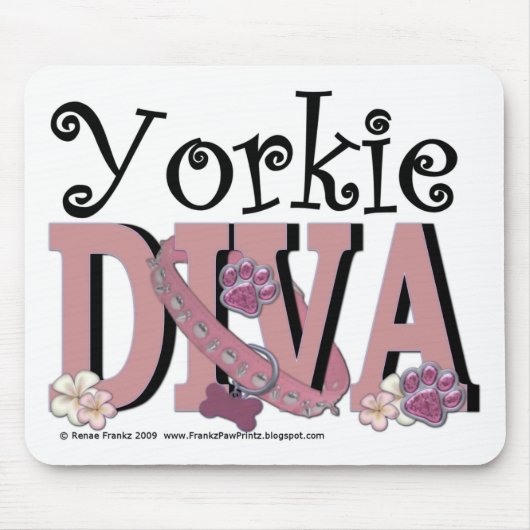 Yorkie DIVA Mousepad (Vorne)