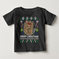 Yorkie Dog Breed Ugly Christmas Sweater
