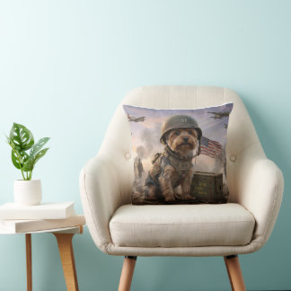 Yorkie Dog Edition | Special Forces Throw Pillow  Kissen