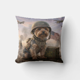 Yorkie Dog Edition | Special Forces Throw Pillow  Kissen