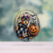 Yorkie Dog Halloween Acrylschild (Neutral)