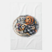 Yorkie Dog Halloween Geschirrtuch (Vertikal)