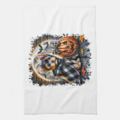 Yorkie Dog Halloween Square Geschirrtuch (Vertikal)