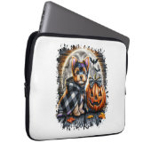 Yorkie Dog Halloween Square Laptopschutzhülle (Vorne Rechts)