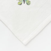 Yorkie Dog Mama Floral Fleecedecke (Ecke)