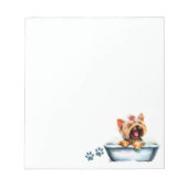 Yorkie Dog Notizblock (Vorderseite)