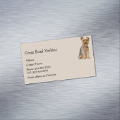Yorkie Dog Pet Animal Logo Business Card Mag Magnetische Visitenkarte (Beispiel)