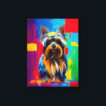Yorkie dog Pop Art Leinwanddruck<br><div class="desc">Entspannen Sie in diesem Yorkie Dog Pop Art Canvas Print mit einem lebhaften und spielerischen Design, das den bezaubernden Charme der Yorkshire Terriers einfängt. Diese atemberaubende Yorkie-Leinwand-Kunst präsentiert eine beeindruckende Pop-Kunst, die jedem Zimmer eine unterhaltsame und einzigartige Touch verleiht. Ideal für Hundefreunde, die den künstlerischen Flair schätzen. Ideal als Geschenk...</div>