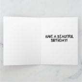 YORKIE DOG RAINBOW GIANT BIRTHDAY CARD KARTE (Innenseite)