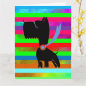 YORKIE DOG RAINBOW GIANT BIRTHDAY CARD KARTE (Gelbe Blume)