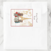 Yorkie Eiffel Tower Paris Buchungsplatte Aufkleber (Tasche)