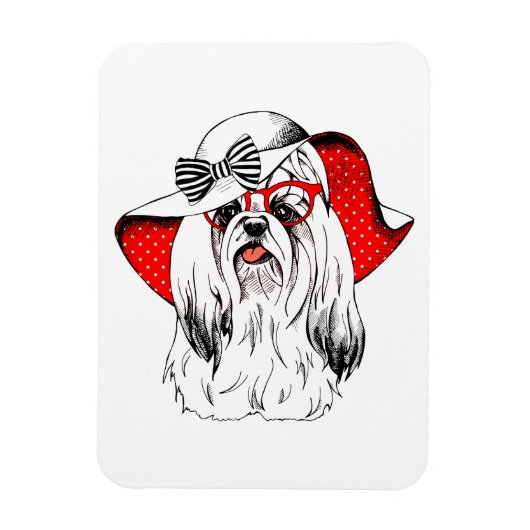 Yorkie Fashion Shoot Magnet (Vertikal)