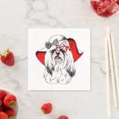 Yorkie Fashion Shoot Serviette (Beispiel)